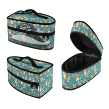 Cute Puppies & Flowers Portable Iron Carry Bag Compatible with Full-Size Irons & Accessories – Case Only