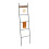 Industrial Bathroom Towel Ladder Rack with Hooks 9