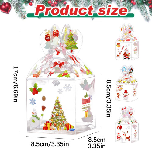 Transparent PET-julklappsask – 1-pack 2