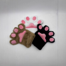 Plush Cat Paw Glove with BB Squeak 8.7 inch
