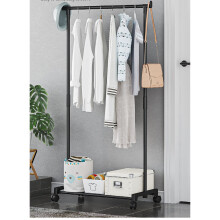 Metal Clothing Rack with Shelf, Shoe & Garment Organizer, Space-Saving Entryway Storage on Wheels (51.2x23.6x13.8 in)