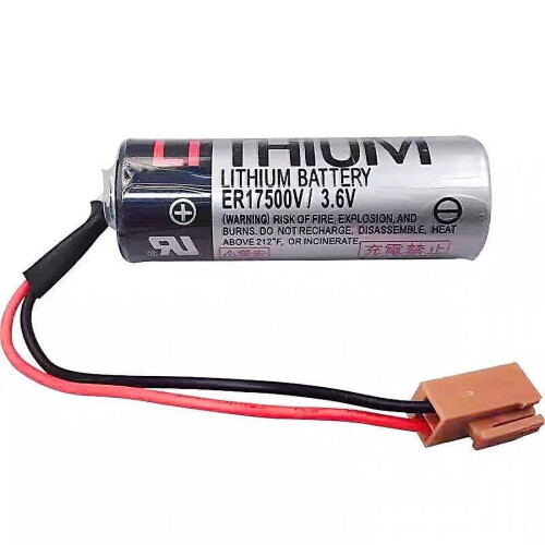 ΝΕΑ για μπαταρία ψηφιακού ελέγχου PLC Toshiba ER17500V3.6V με καφέ βύσμα