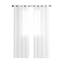 Cortinas de linho, persianas que filtram a luz para sala de estar e quarto, cortinas de tecido de trama natural para decoração.