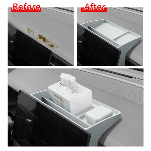 Dashboard Storage Tray Car Display Screen Rear Silicone Storage Box Tray Organizer for Xpeng G6 2025 2