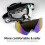 Motorcycle Goggles, Adjustable Elastic Band Replaceable Lens Goggles, Protective Gear for Motorcycle Bicycle Skiing Climbing 5
