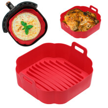 Tapis de cuisson carrés en silicone pour friteuse à air, panier de cuisson antiadhésif pour four. Accessoires