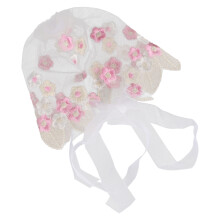 2Stk Baby Spitzenhut Rosa Luftig Für Frühling Sommer