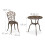 3-teiliges Garten-Bistro-Set im Antik-Design 3