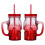 2Pcs Halloween Skull Gradient Glass Cup 500Ml 1