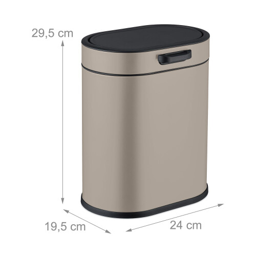 Hängender Abfalleimer 5L mit Push-Up-Deckel für Küche/Bad 2