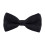 Bow Ties Solid Color Adjustable Bow Tie Collection for Kids and Boys Black Free Size 3