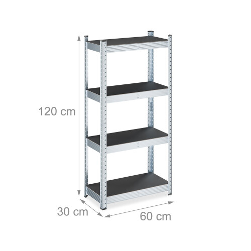 Étagère en métal galvanisé robuste, réglable 2