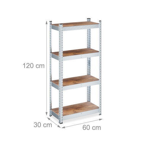 Étagère en métal galvanisé robuste, réglable 2