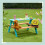 Mesa de picnic infantil de madera con bancos - Madera de pino 2