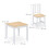 Set tavolo e sedie per bambini - Mobili da interno in legno da 3 pezzi 4