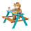 Mesa de picnic infantil de madera con bancos - Madera de pino 8