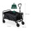 Black Folding Garden Cart with Rubber Wheels 3