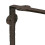 Staffe per mensole in ghisa antica, design a catena, set da 2 4