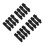 16Pcs Adjustable Nylon Universal Eating Cuff Strap Black Disabled Aid 8