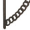 Staffe per mensole in ghisa antica, design a catena, set da 2 5