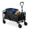 Black Folding Garden Cart with Rubber Wheels 9