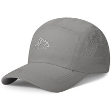 (Dark Grey) Casual Sports Baseball Cap Breathable Hole Design Sun Shade Duck Tongue Caps for Outdoor Fishing Camping