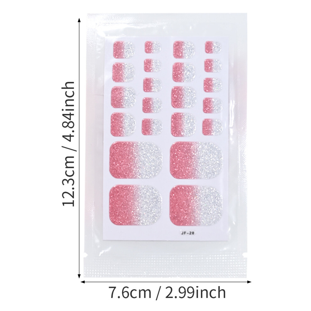 Penghui-Toys (17) Short Square Press On Toe Nails Elegant Square Shape Glitter Press On Toenails For Stage Performance Wear