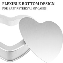 (8-inch heart mold) Heart-Shaped Cake Pan, BPA-Free Nonstick