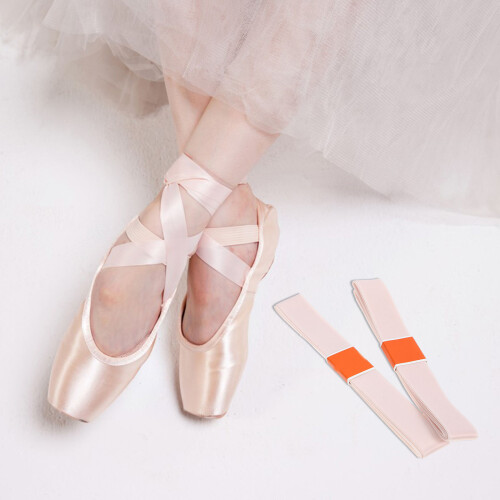 2Rouleaux Rose Satinés Pour Chaussures De Ballet 2