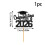 Graduation Cake Topper Glitter Paper 1pc 5