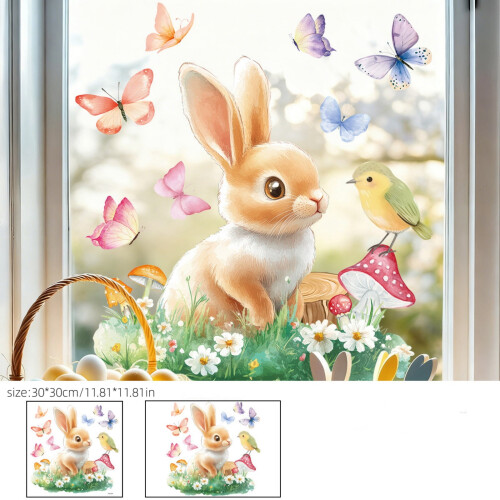 Easter Window Clings Happy Easter Decorations 1 Sheet 2
