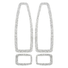 Fermaglio per capelli scintillante con cristalli per donna, design elegante, strass, materiali di alta qualità, placcatura color oro, leggero,