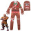 Κοστούμια Cosplay Στολή Gingerbread Man Τρισδιάστατα τυπωμένα γραφικά κινουμένων σχεδίων 1