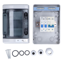 Bus Bars Included Waterproof IP65Breaker Box Openable Clear Cover PC ABS Alloy Material Weatherproof Design Easy To Install In Any Environment