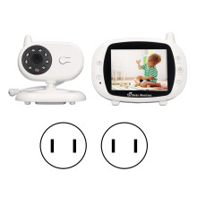 Baby monitor con sensore di temperatura, fotocamera digitale, visione notturna, interfono bidirezionale, batteria ricaricabile, trasmissione wireless