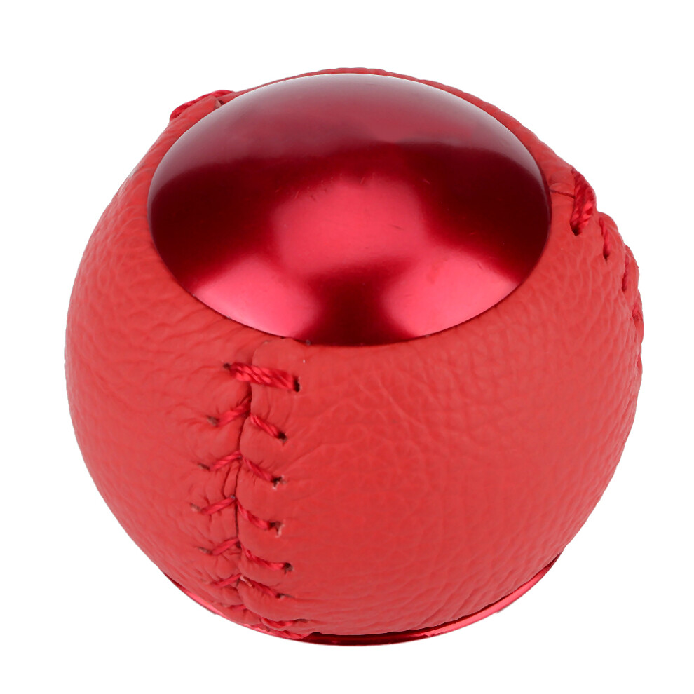 Aluminum Alloy Manual Transmission Shift Knob With Faux Leather Finish, Sensitive Shifting Gear Stick For Civic Type R2017-2019, Enhances Driving 9370362725455