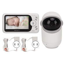 Baby monitor Privacy First con sensore di temperatura, sistema di sicurezza senza Wi-Fi, comunicazione bidirezionale e musica integrata per un sonno