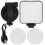 Mini lampe d'appoint portable LED pour selfies, éclairage de visioconférence à intensité variable, rechargeable, fixation universelle à ventouse 1