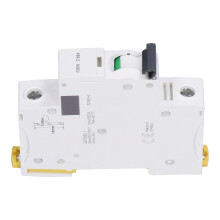 Disjoncteur miniature compact ignifugé pour usage résidentiel, type C IC65N, verrous bistables, montage modulaire, installation facile