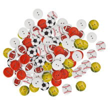 Jewelry Making Wooden Beads Two Hole Design Scrapbooking Friendship Crafts Resin Charms Flat Back Resin Keychain Making DIY Crafts