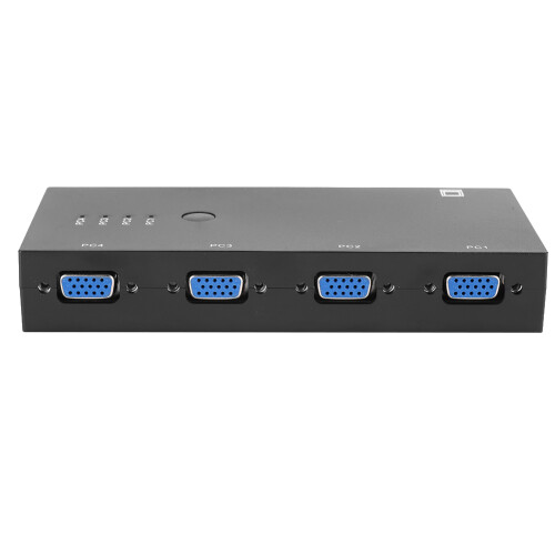 Χειρωνακτικός διακόπτης θυρών VGA διακοπτών Box4In1Out VGA οργάνων ελέγχου κοινής