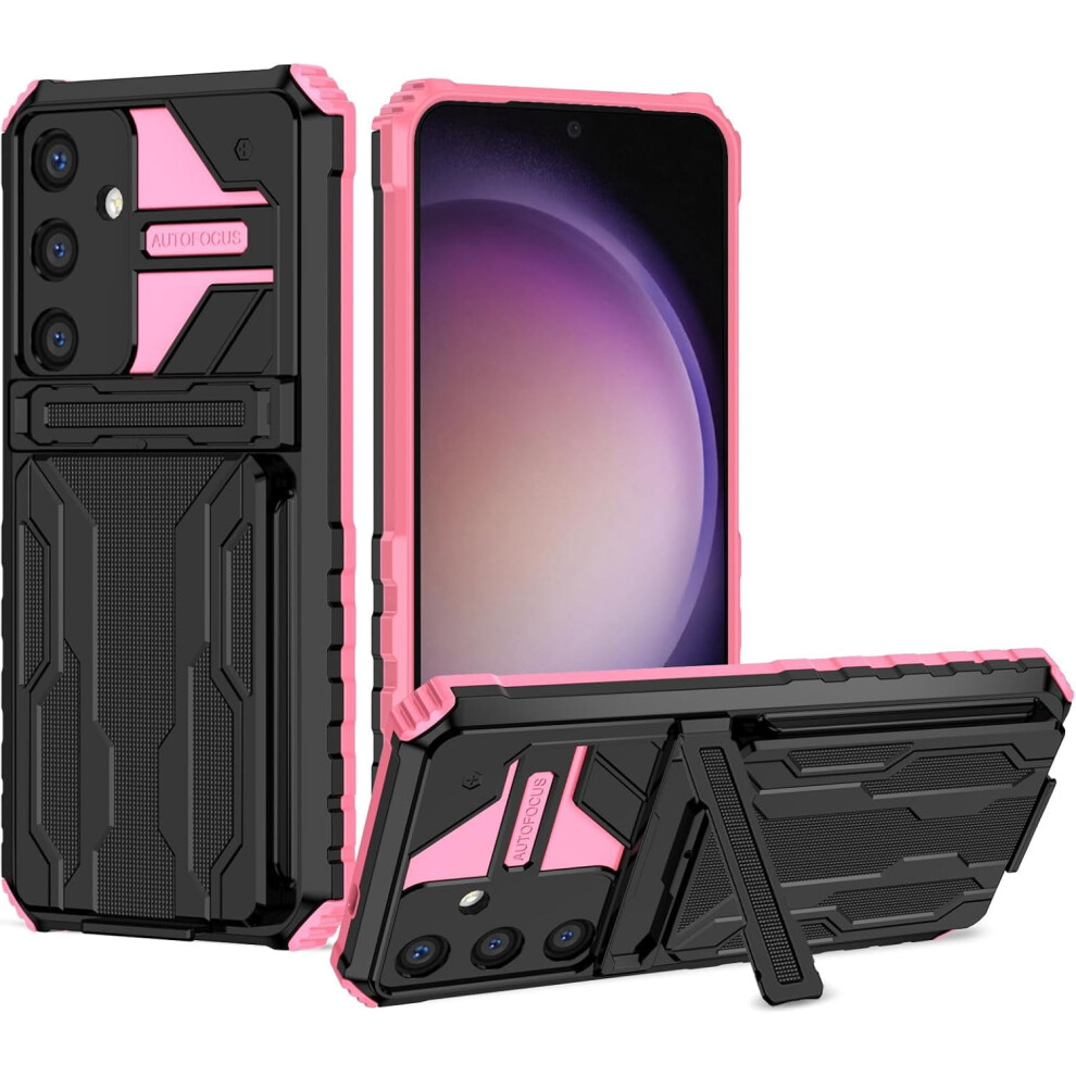 Military-Grade Dual-Layer Case For Galaxy S24 With Kickstand, Card Holder & Shockproof Protection Â Compatible With Samsung Galaxy S24 5G (6.2", 9181073451980