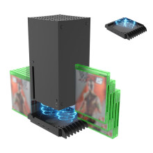 porte USB aggiuntive, base di ricarica con indicatore LED chiaro, ventola di raffreddamento, interruttore a sfioramento, supporti per dischi e