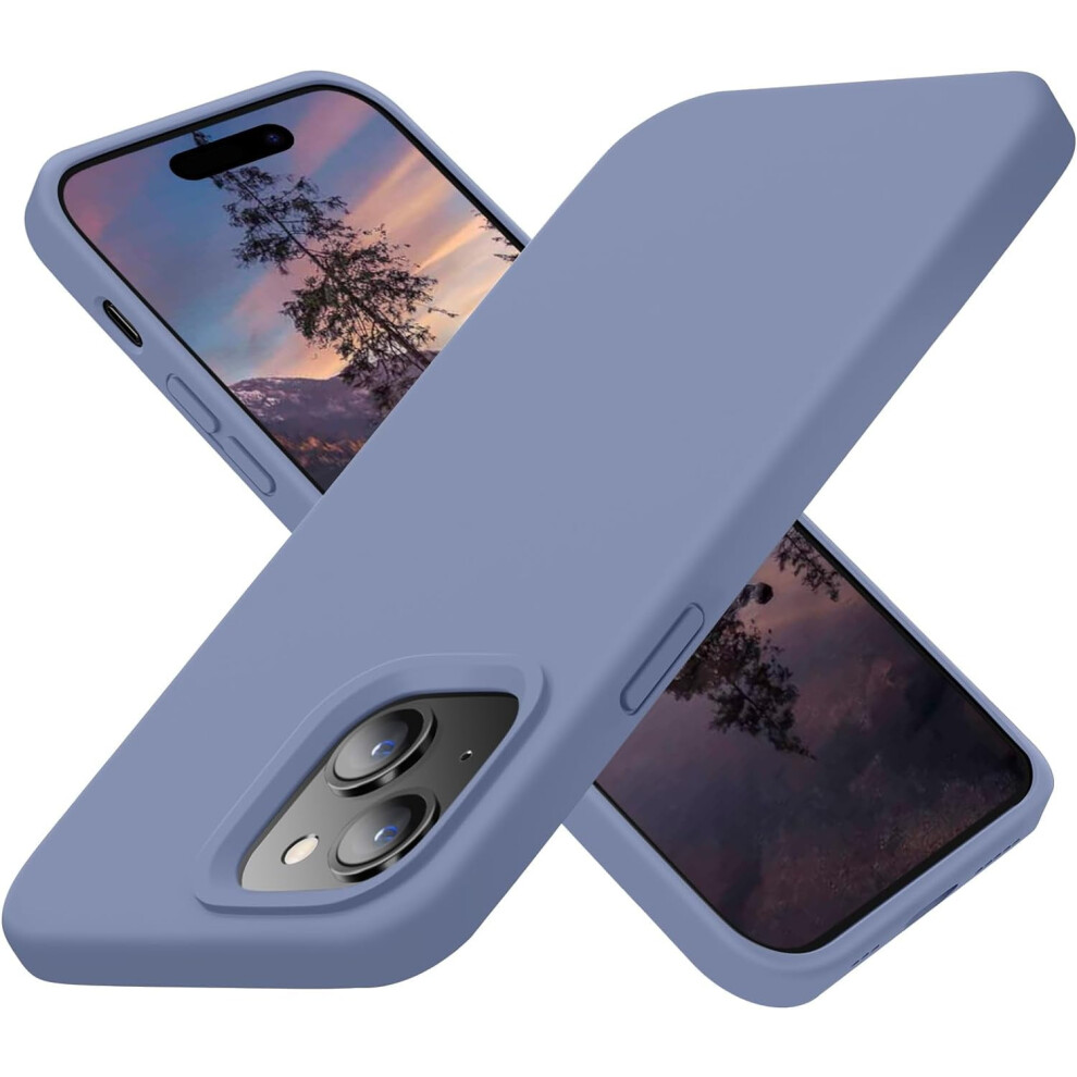 Iphone 15 Case, Ultra Slim Shockproof Silicone Case With Soft Microfiber Lining – 6.1", Lavender Gray, Compatible With Iphone 15 Purple 9181073453977