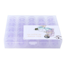 Storage Box Sewing Bobbins Plastic Reusable Bobbins Durable Construction Transparent Plastic Easy Transport Smooth Surface Compatible With Major