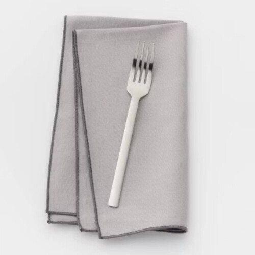 Squared Straight Fork - Stainless Steel Silverware, Reusable Flatware, Dishwasher-Safe, 7.87" 1