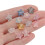 Acrylic star bead gradient color with gold sparkles 10mm 4
