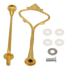 Storage Rack,Crown 2 Tier Cake Cupcake Plate Stand Handle Hardware Fitting Holder