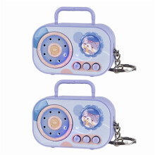 Vintage Style Mini Voice Recorder Keychain Toy Novelty Portable Retro Audio Gift For Kids Adults