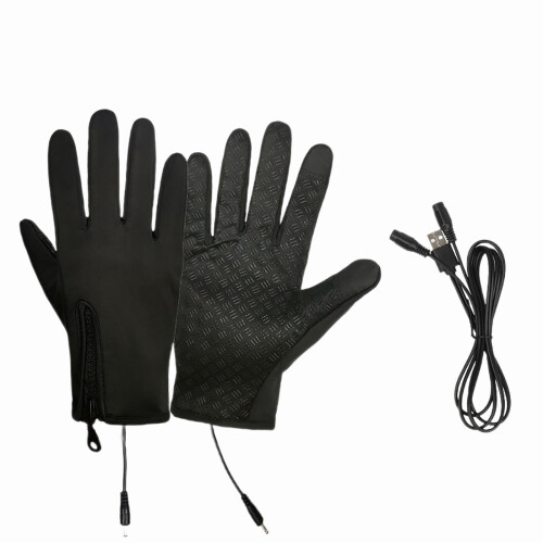 USB Genopladelige Varmehandsker Sorte 1 Par
